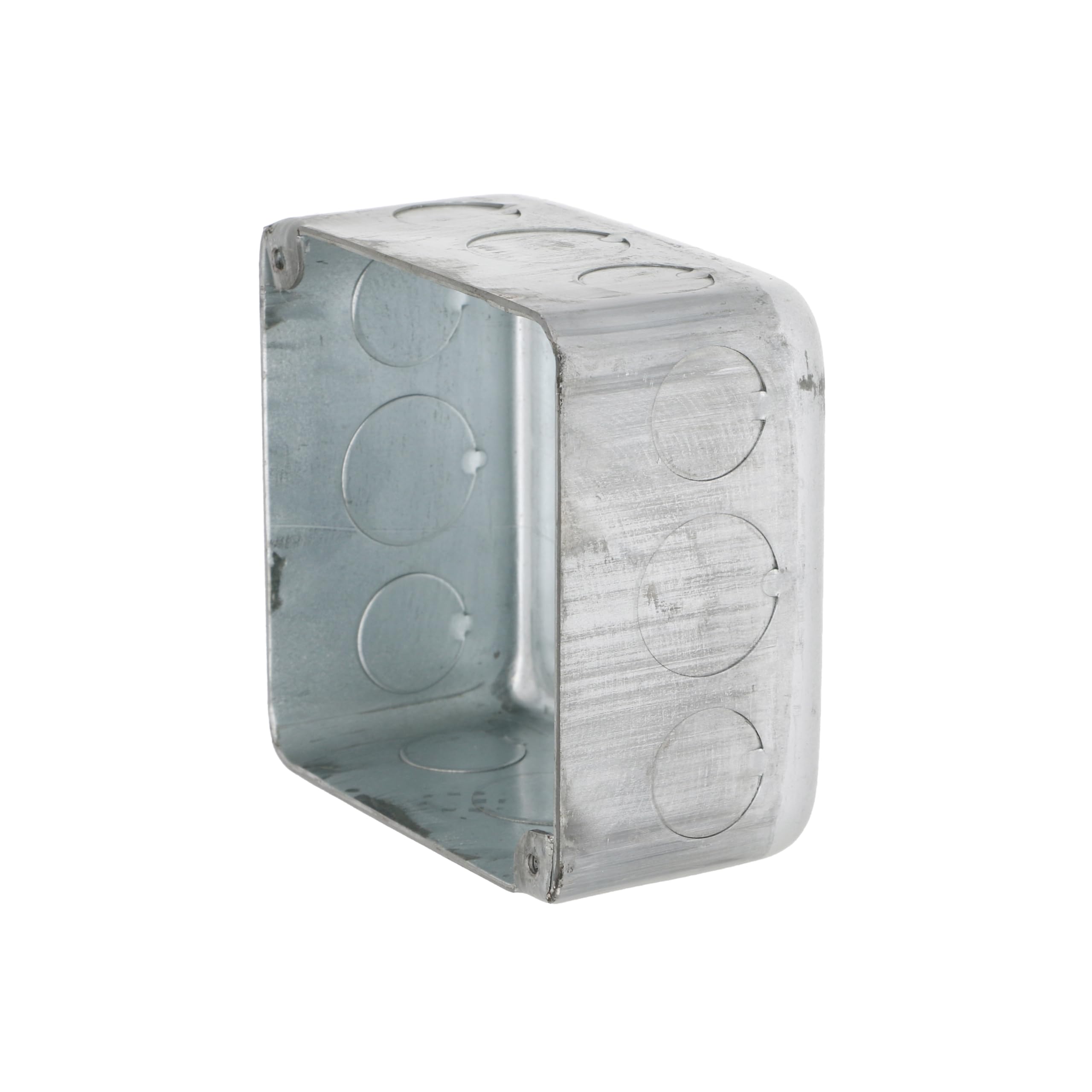 Hubbell-Raco 239 4 in. Square Plenum Box, Eleven 1/2 and Five 3/4 in. Knockouts, Drawn, 2-1/8 in. Deep, Gray - Image 3