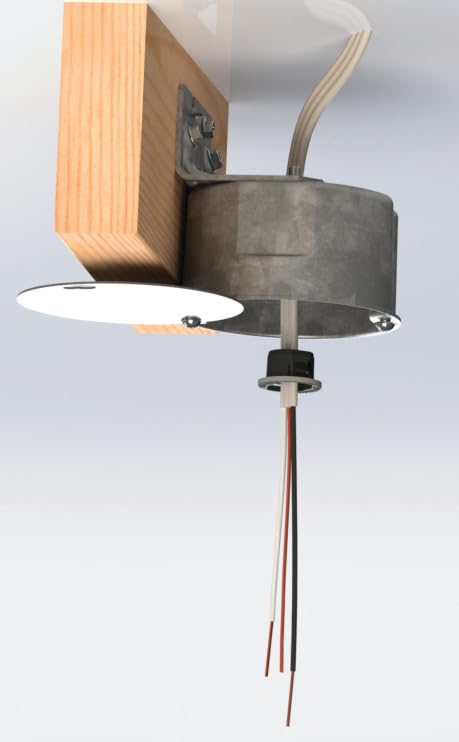 Hubbell-Raco 294 2-1/8-Inch Deep, 1/2-Inch Side Knockouts, Wood Joist Bracket 4-Inch Octagon Ceiling Fan Support Box Gray - Image 8