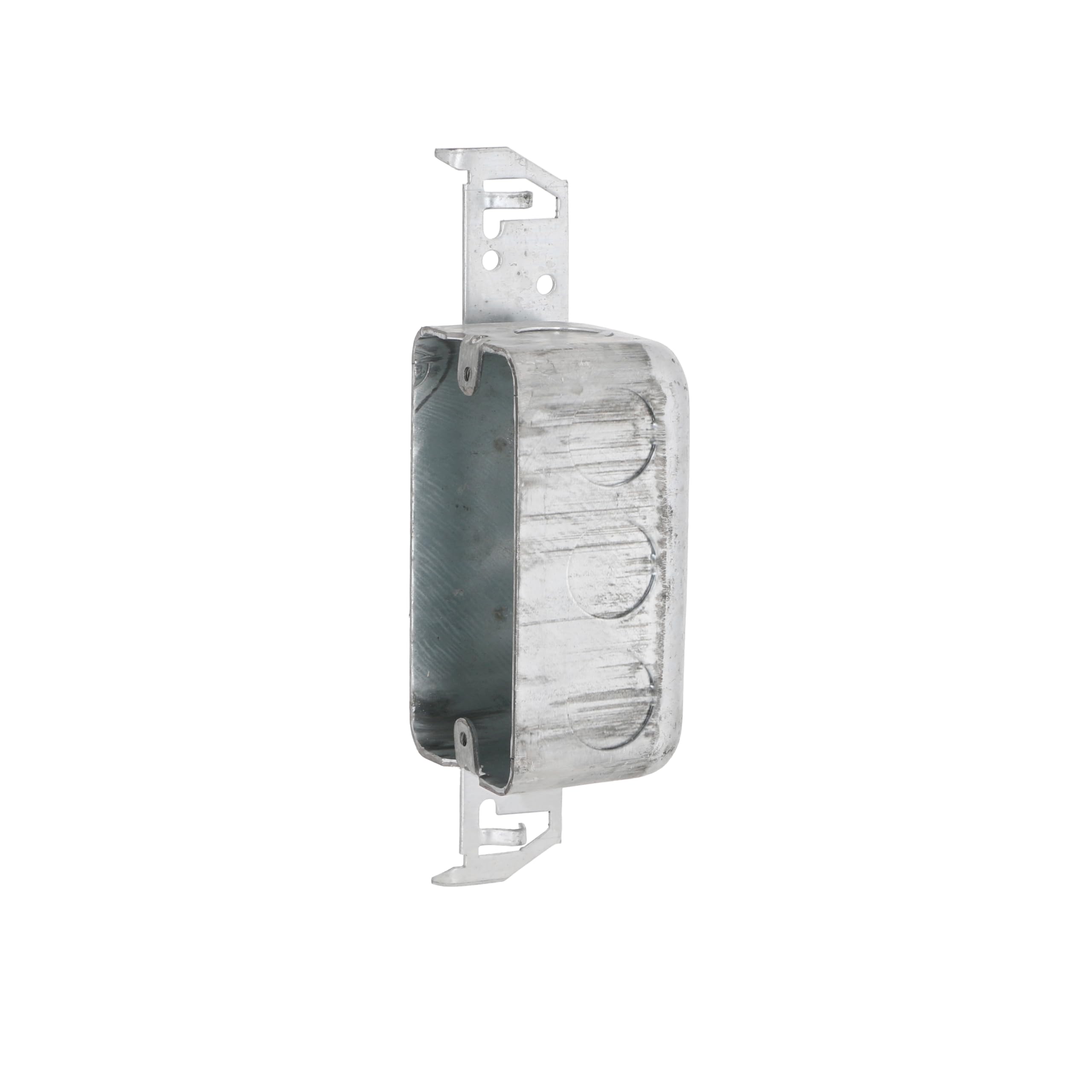 Hubbell-Raco 662 1-7/8-Inch Deep, 1/2-Inch End Knockouts, Wood/Metal Stud Bracket Welded 4-Inch by 2-Inch Handy Box, Steel,Gray - Image 3