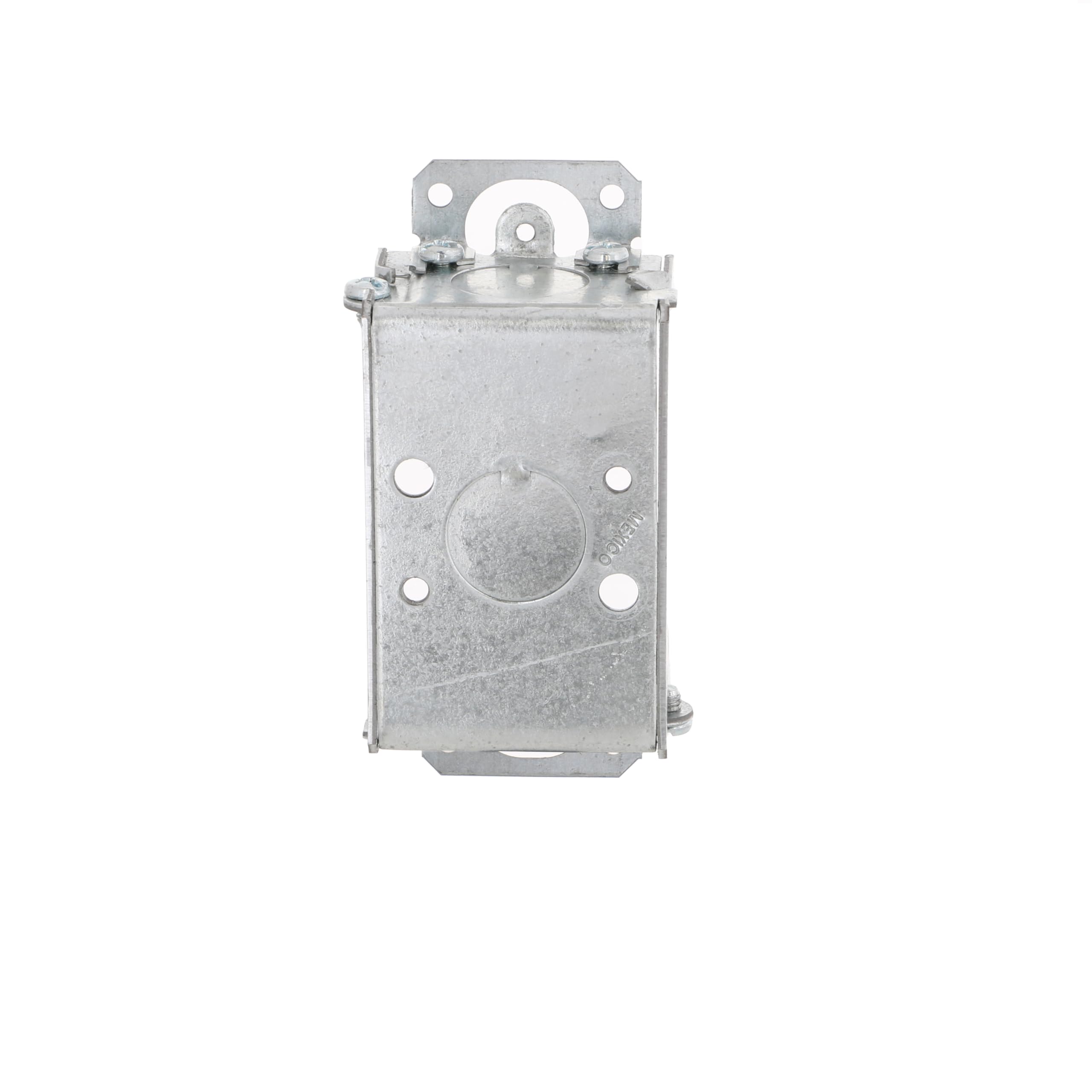 Raco 400 Switch Box, Gangable, 3" x 2", 1-1/2" Deep, Three 1/2" KO"s & Plaster Ears, Gray - Image 4