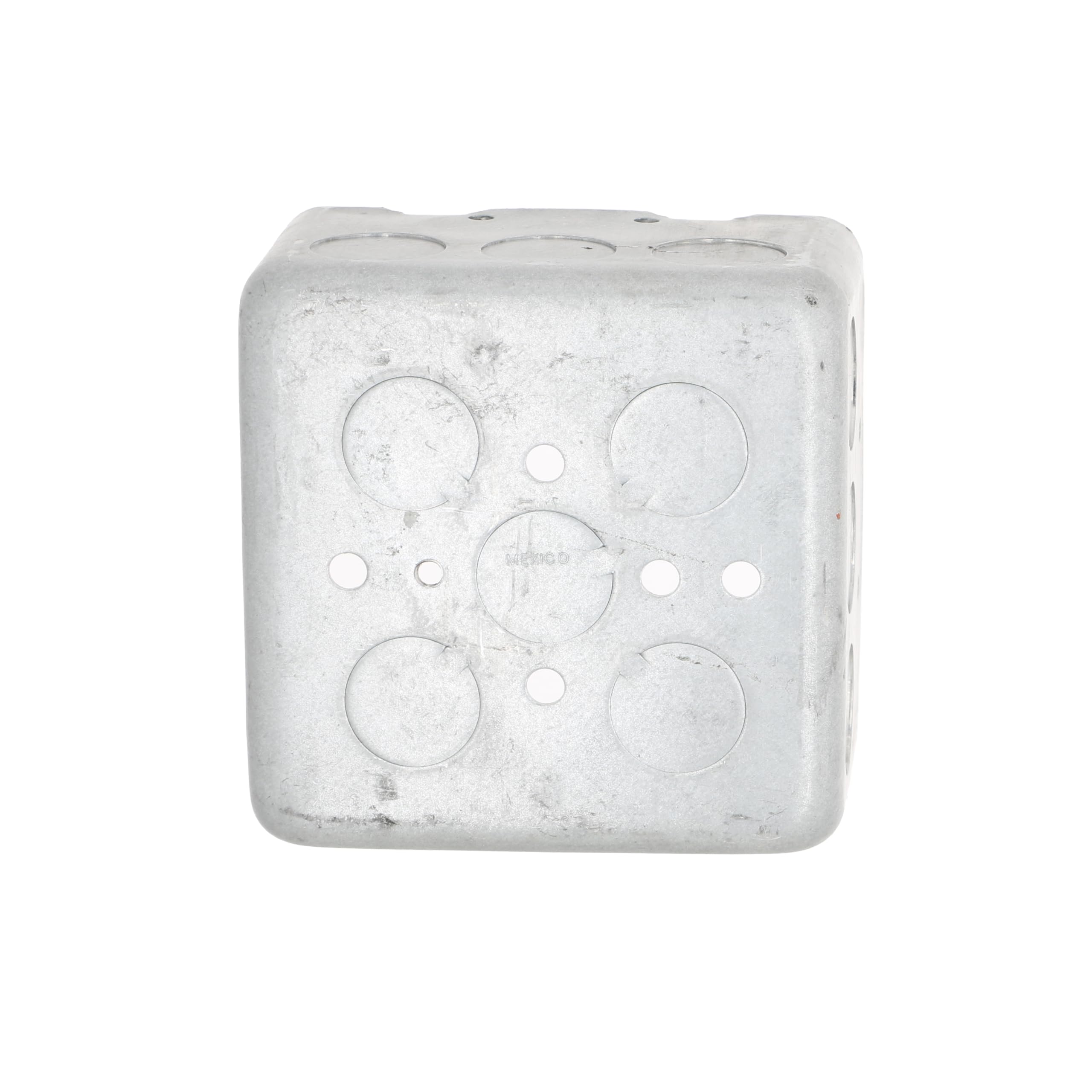 RACO 680 2-Device, 2-1/8-Inch Deep, 1/2-Inch Side Knockouts 4-Inch Square Switch Box, Drawn - Image 4