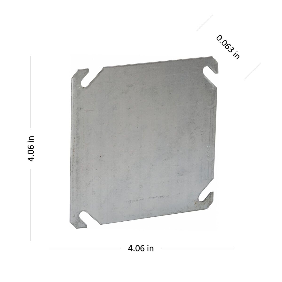 RACO 752 4 in. Square Box Cover, Flat, Blank, 50-Pack - Image 5