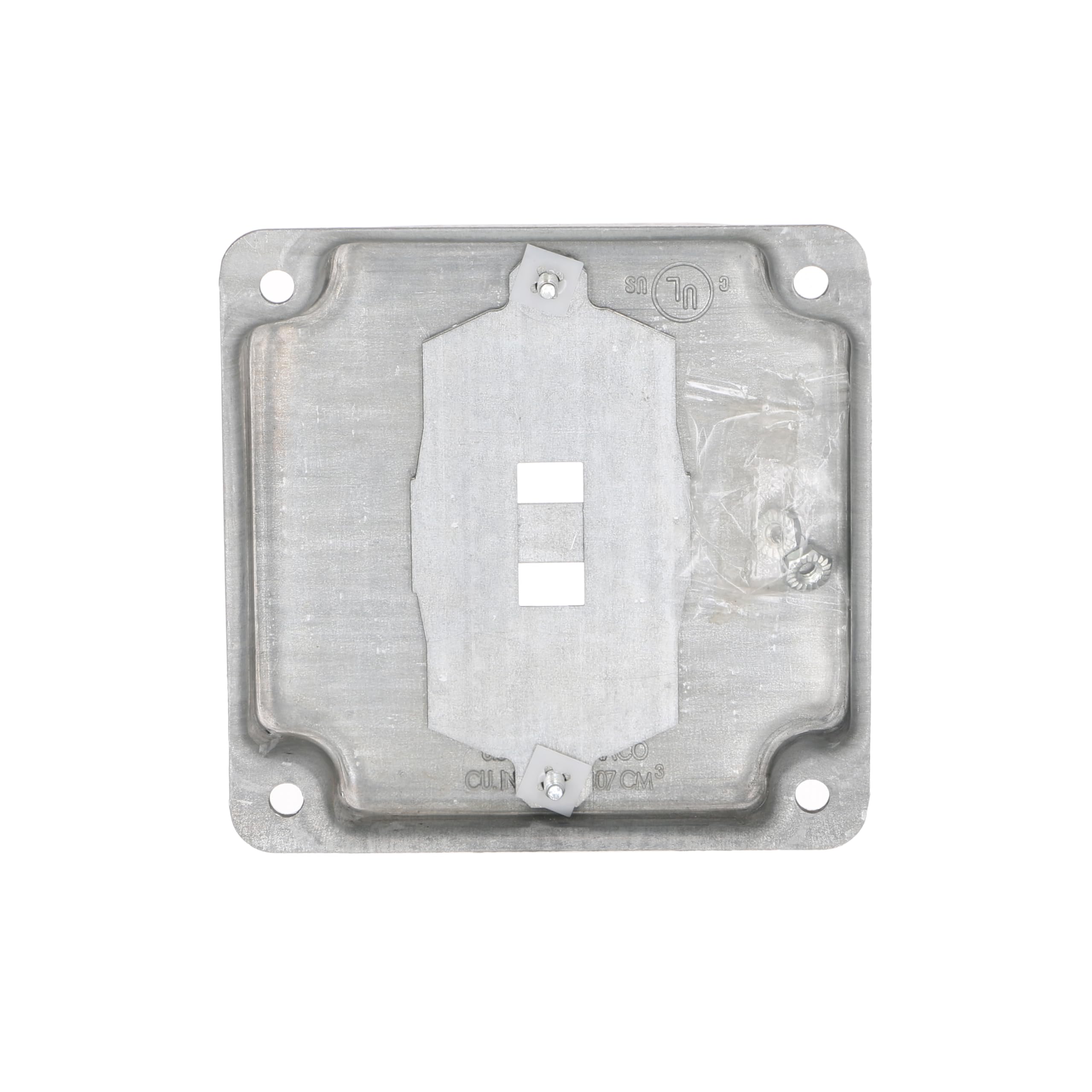 RACO 808U 1/2-Inch Raised Square Cover with Exposed Work 1 GFCI Duplex or Toggle, 4-Inch - Image 4